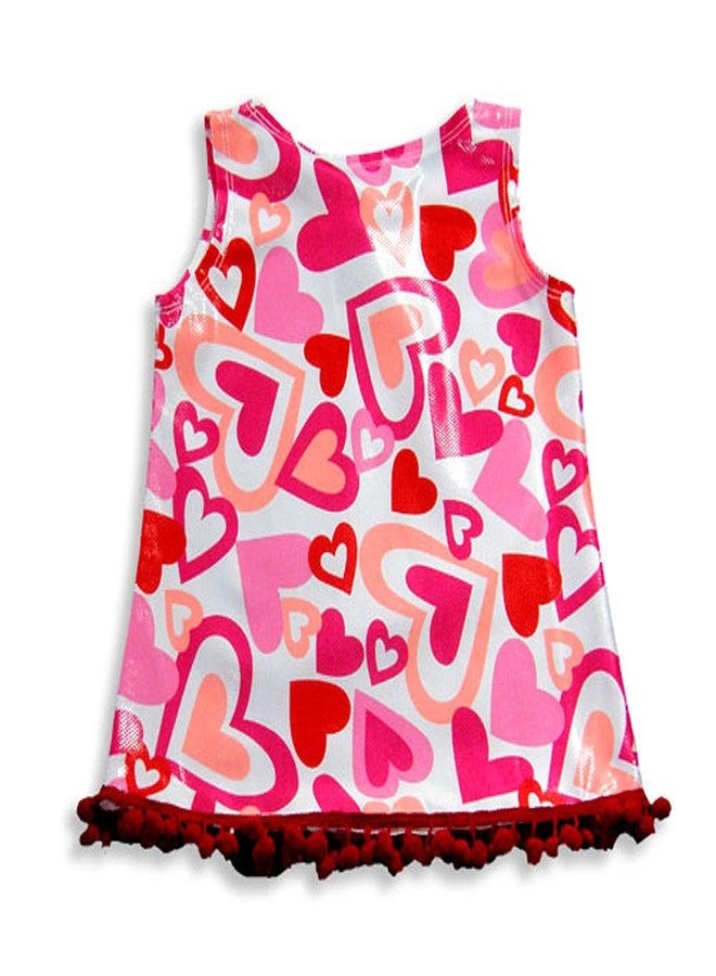 Rubbies - Baby Girls Sleeveless Coverup Dress, White, Pink, Red 17425-24Months - Image 2