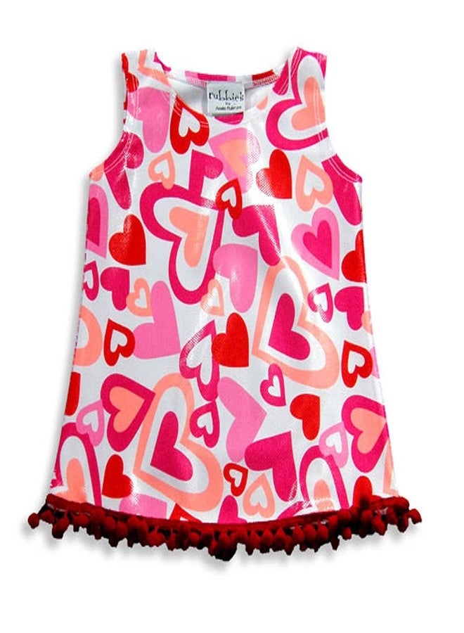 Rubbies - Baby Girls Sleeveless Coverup Dress, White, Pink, Red 17425-24Months - Image 1