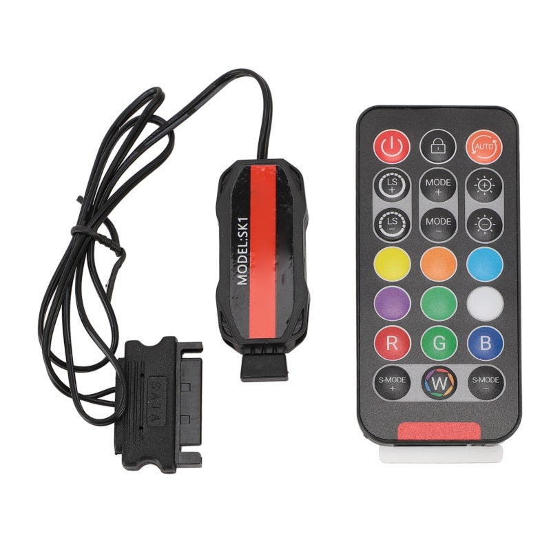 COOLMOON ARGB PC Fan Controller Kit with 21 Keys Remote - 215 Dynamic Lighting Modes and 4 Static Colors for Computer Case - Image 1