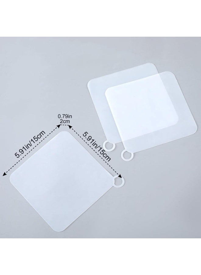 4 Pcs Silicone Floor Drain Cover, 15x15 cm Anti-Odor Mat for Bathroom Shower, Sewer Smell Stopper, Drainage Sealing Pad for Kitchen Laundry Room - Image 2