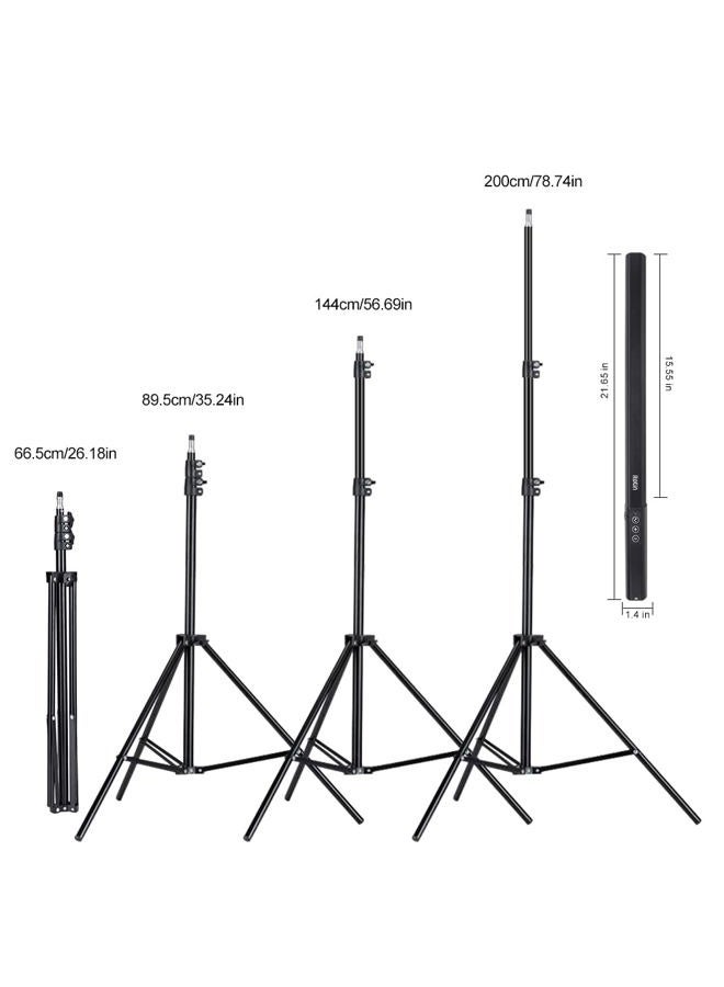 ITOTIN LED Light Sticks RGB Light Wand, Photography Light Stick LED Video Lighting Kit 9 Color Modes, with 26.2" to 78.7" Tripods, Adjustable 3200K-5600K, Pack of 2 [Upgraded] - Image 5