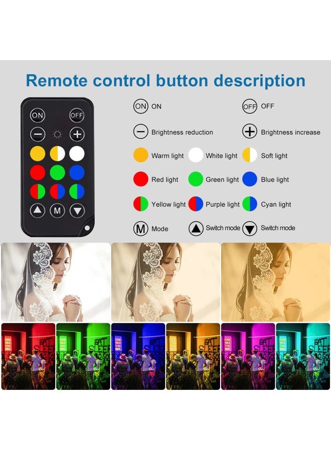 ITOTIN LED Light Sticks RGB Light Wand, Photography Light Stick LED Video Lighting Kit 9 Color Modes, with 26.2" to 78.7" Tripods, Adjustable 3200K-5600K, Pack of 2 [Upgraded] - Image 3