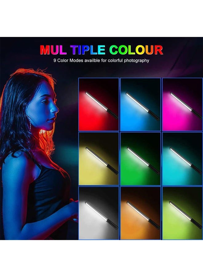 ITOTIN LED Light Sticks RGB Light Wand, Photography Light Stick LED Video Lighting Kit 9 Color Modes, with 26.2" to 78.7" Tripods, Adjustable 3200K-5600K, Pack of 2 [Upgraded] - Image 4