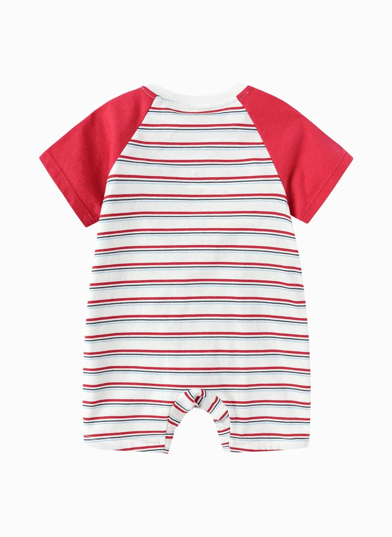 Balabala Red/White Baby Unisex Knitted jumpsuit  | Best Price UAE