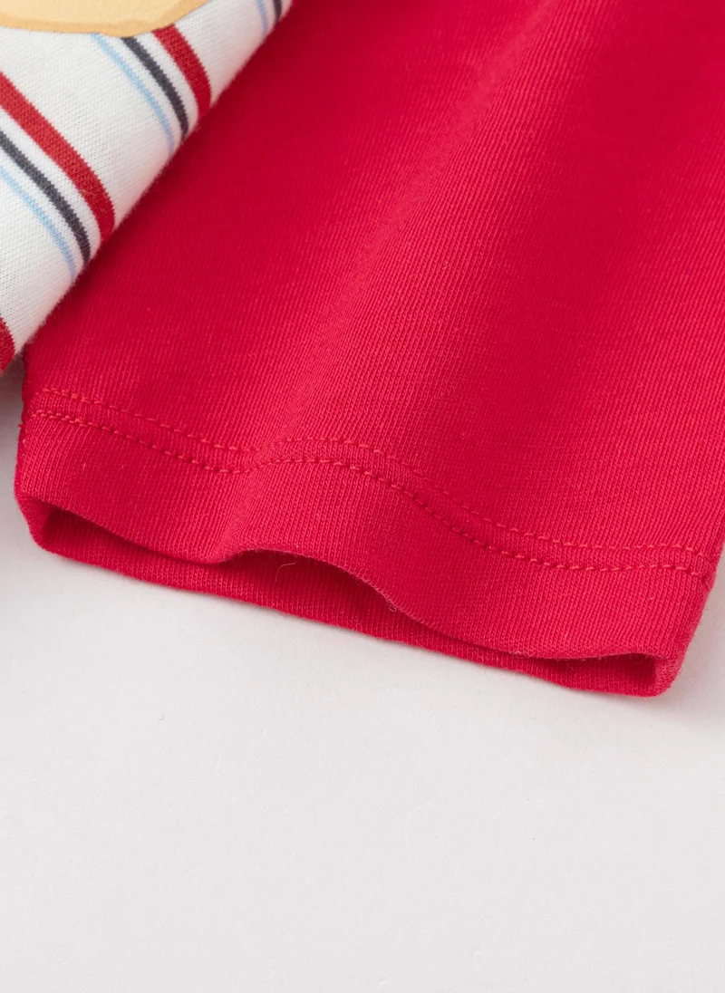 Balabala Red/White Baby Unisex Knitted jumpsuit  | Best Price UAE