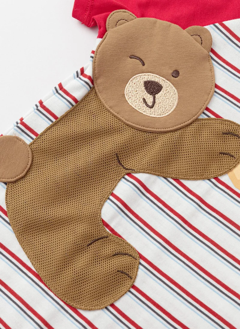 Balabala Red/White Baby Unisex Knitted jumpsuit  | Best Price UAE