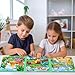 Ranqibo Magnetic Puzzles for Toddlers 35 75Pieces Travel Toys Dinosaur Puzzles Ages 46 Educational Learning Magnets Road Car Trip Airplane Activities Toys for 3 4 5 6 7 Girls Boys Gift - Image 4