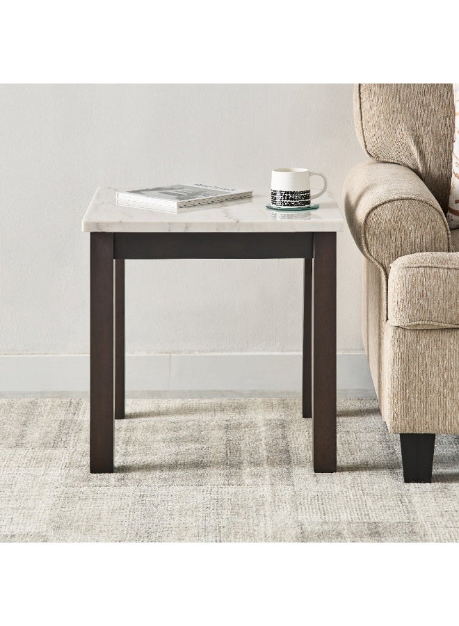 Home Box Orlando Marble Top End Table 56 x 59 x 60 cm  - Image 2
