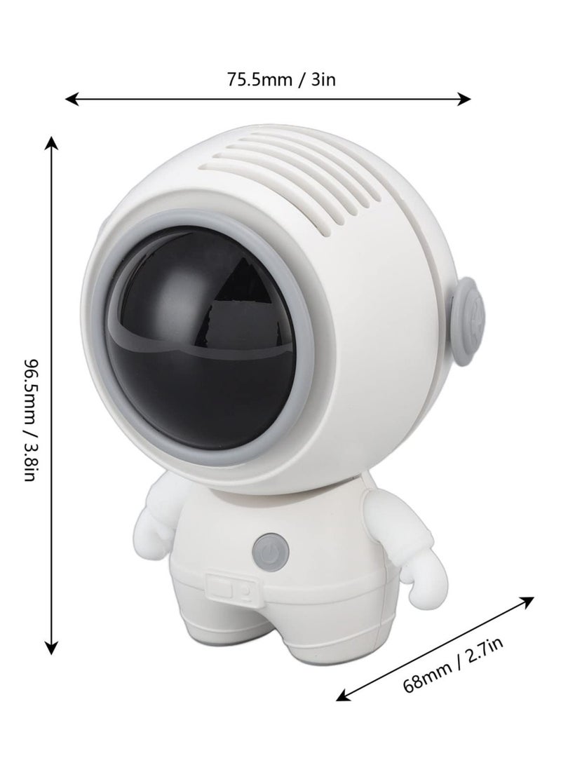 Hands Free Hanging Mini Astronaut Neck Fan, USB Rechargeable Bladeless Fan Personal Small Fans, Quiet Design, for Outdoor, Indoor, Office, Gym, Travel, Camping - Image 3