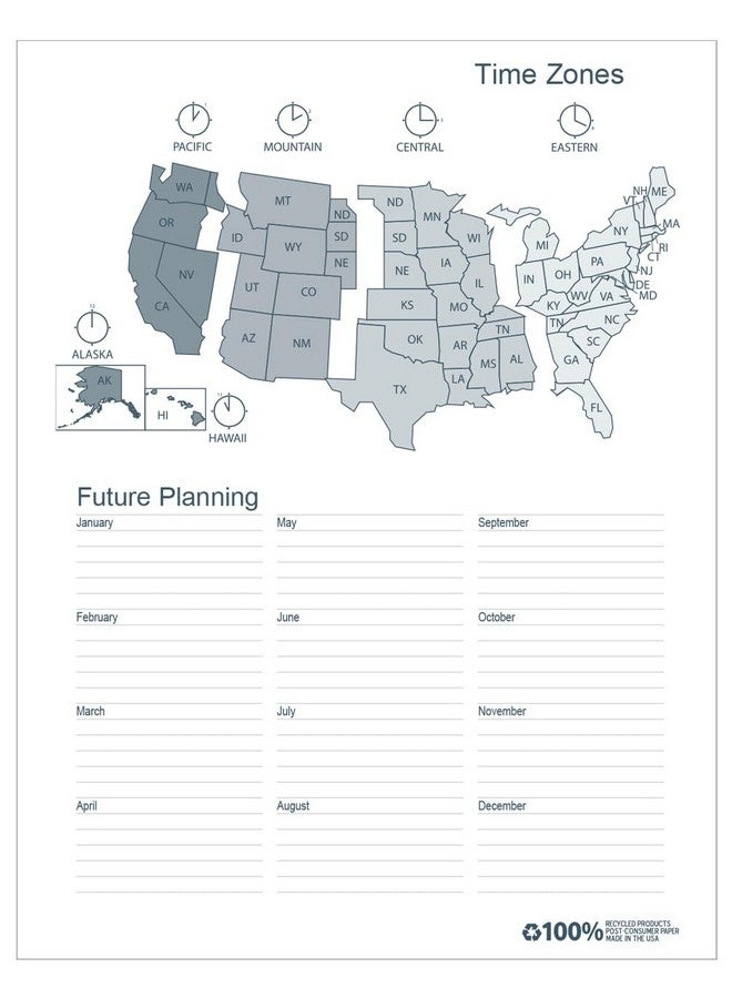 House of Doolittle 2025 House of Doolittle 8.5-inch x 11-inch Monthly Planner, Faux Leather Cover, Black (26202-25) - Image 3