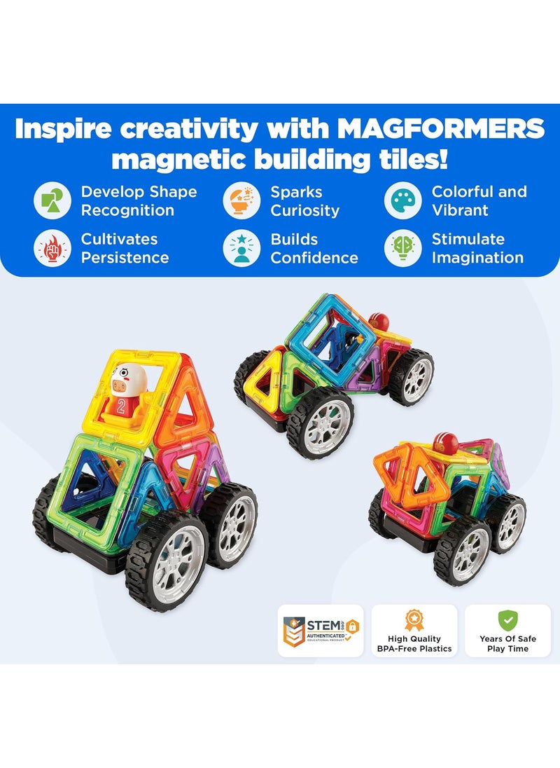 Magformers Magformers Wow Plus Set  Magnetic Tiles Building Blocks Educational Kit STEM Toy Set  Magnetic Building Tiles for Kids to Develop ProblemSolving Abilities and Shape Recognition  - Image 2