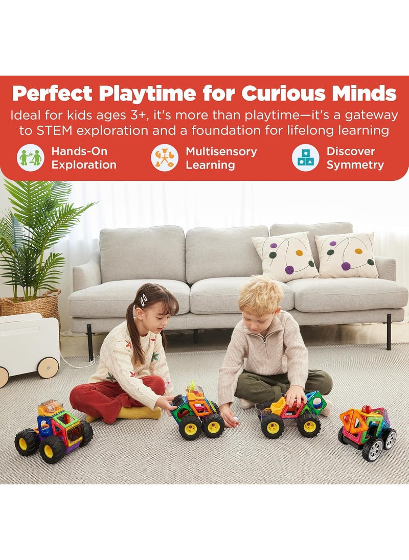 Magformers Magformers Wow Plus Set  Magnetic Tiles Building Blocks Educational Kit STEM Toy Set  Magnetic Building Tiles for Kids to Develop ProblemSolving Abilities and Shape Recognition  - Image 5