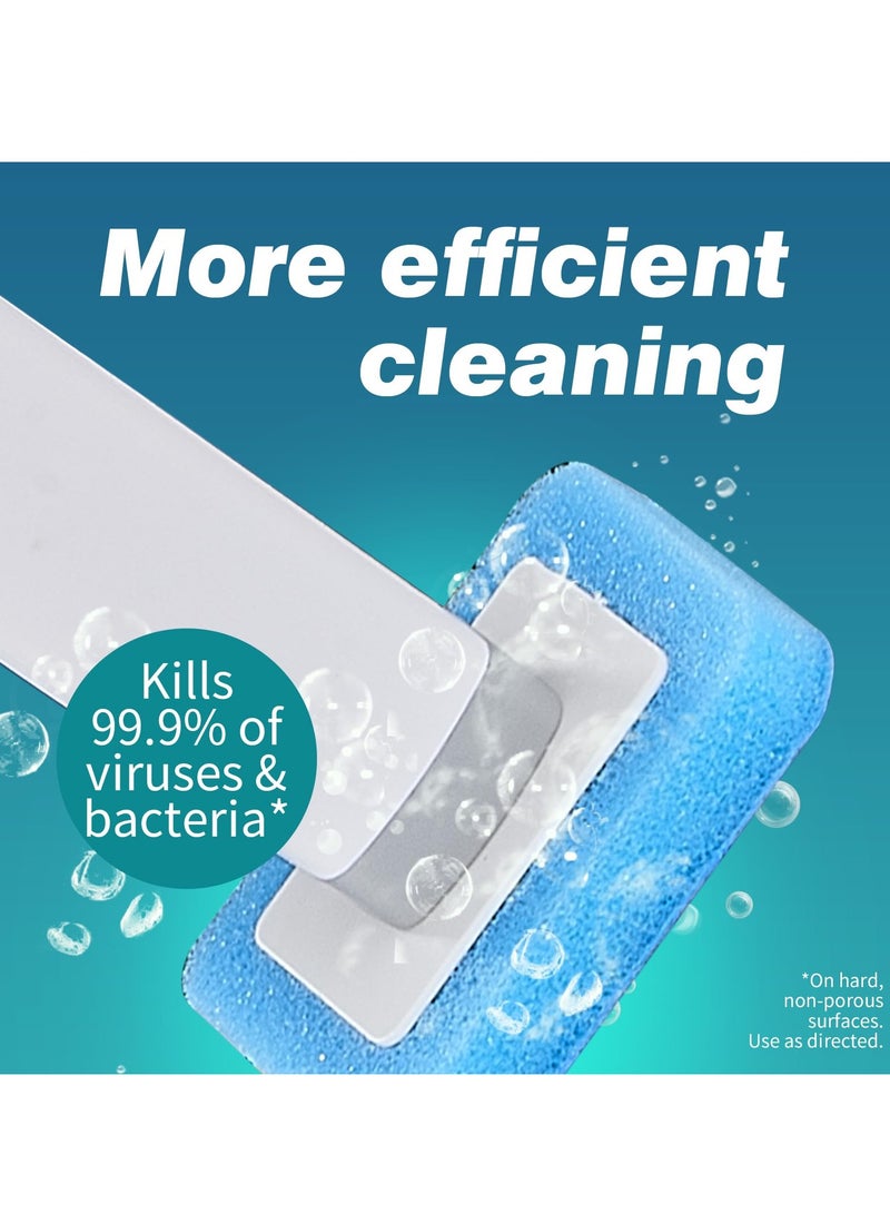 SOLARAE Disposable Toilet Brush with 16 Refills, Toilet Bowl Brush Disposable Toilet Cleaning System- Toilet Bowl Cleaner Brush, Storage Caddy and 16 Toilet Brush Refill Heads for Bathroom Cleaning - Image 2