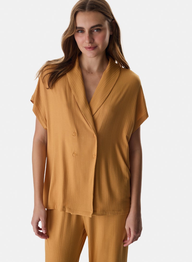 Penti Margot Solid Rib Pants Pajama Set - Image 3