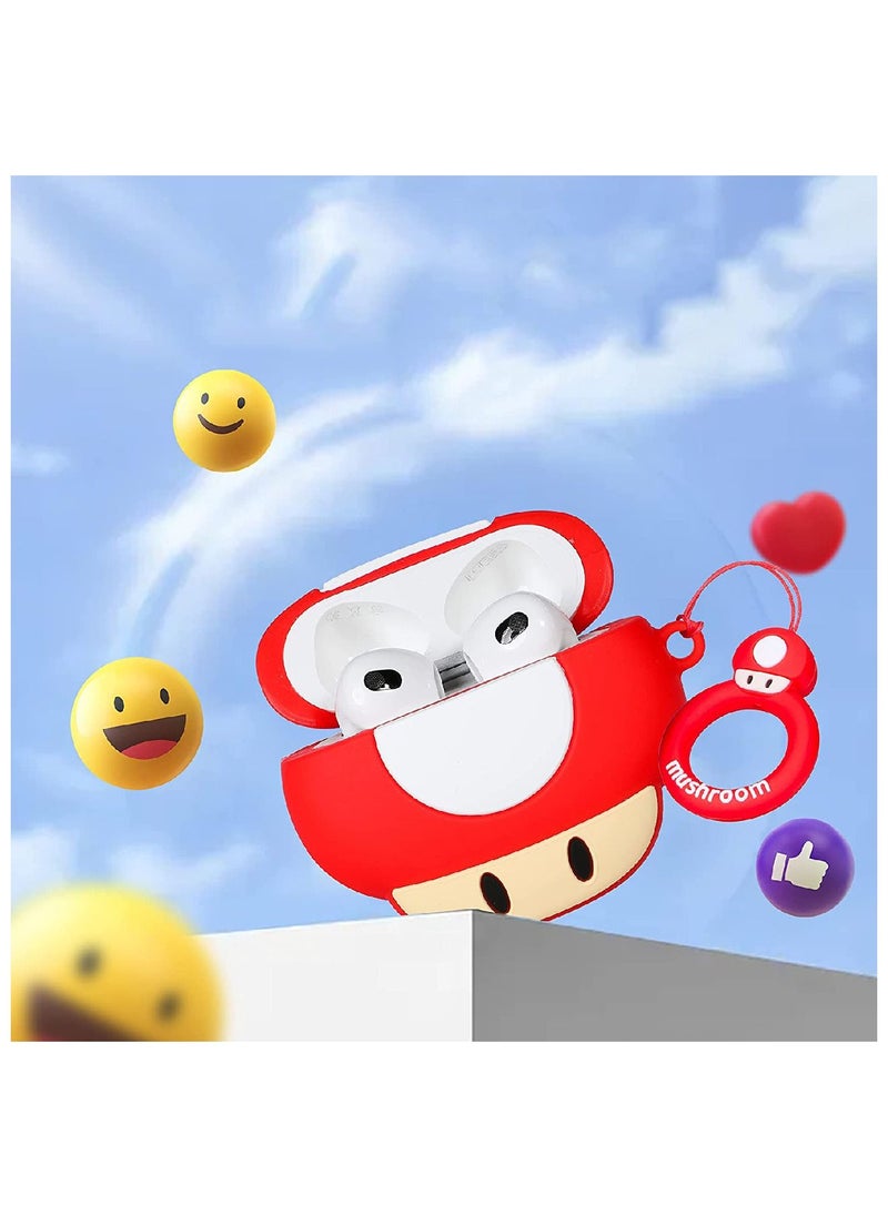YONK Protective Case Cover Compatible With New Apple AirPods 3rd Generation Mushroom S34  - Image 3