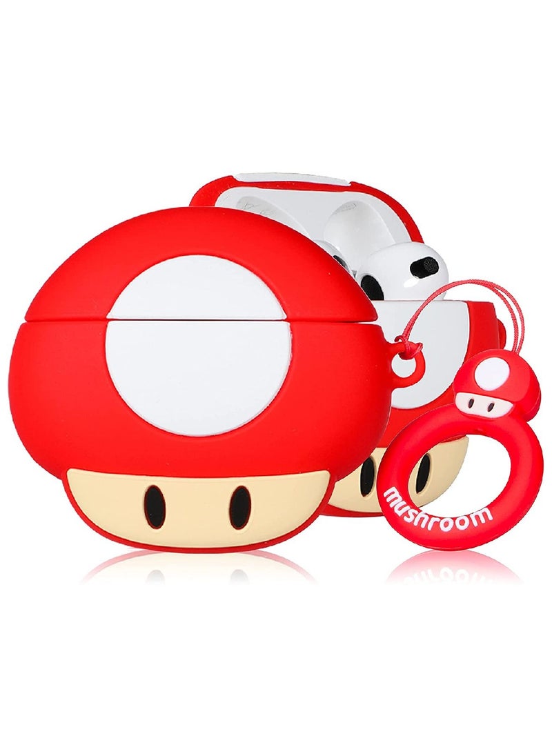 YONK Protective Case Cover Compatible With New Apple AirPods 3rd Generation Mushroom S34  - Image 2