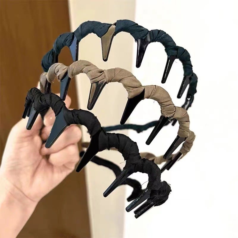 Versatile Fabric Hairband for Women Black - Image 1