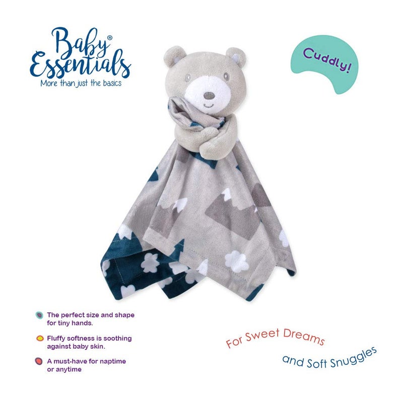 Baby Essentials Minky Animal Snuggler Lovey Blanket for Kids, Babies, Boys, Girls, Gender Neutral Security Blanket with Stuffed Animal (Beloved Snowcap Bear) - Image 2
