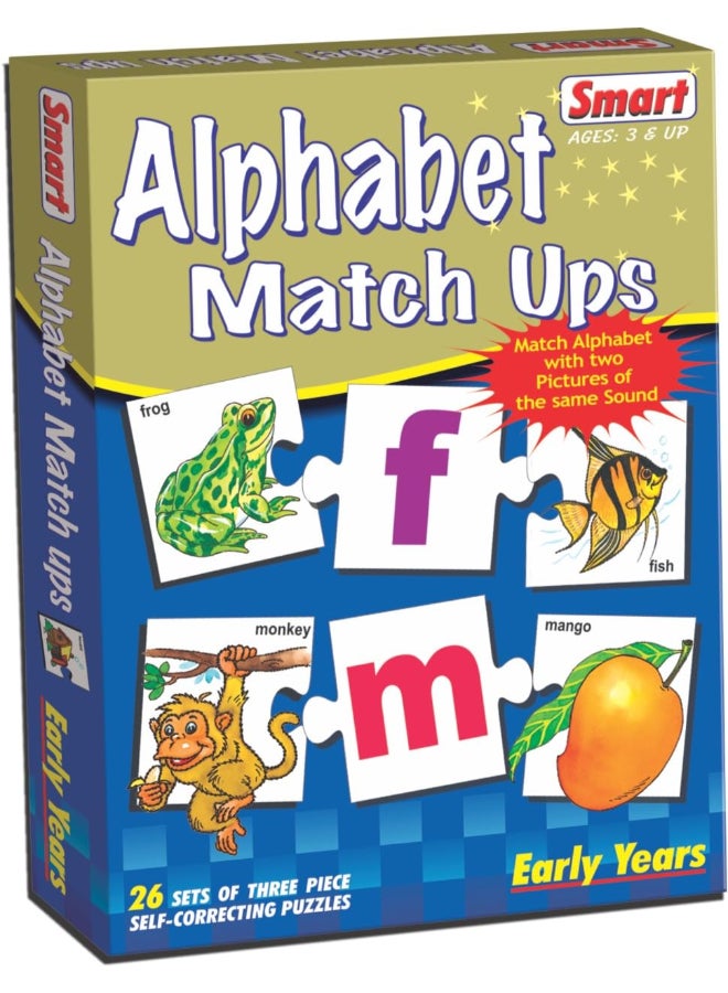 Creative's Smart Alphabet Match Ups Educational Puzzle for Kids Ages 3+ - Image 1