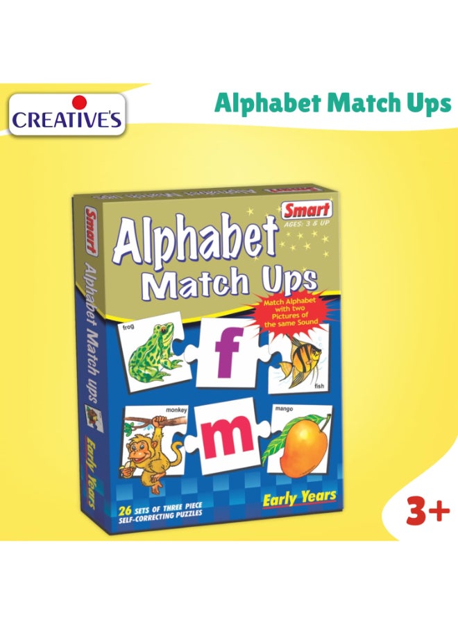 Creative's Smart Alphabet Match Ups Educational Puzzle for Kids Ages 3+ - Image 2
