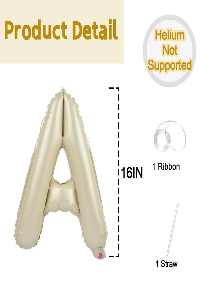 Tellpet OH BABY Letter Balloons, Baby Shower Party Decorations Gender Reveal Decor Supplies, 16 Inch, Cream White - Image 3