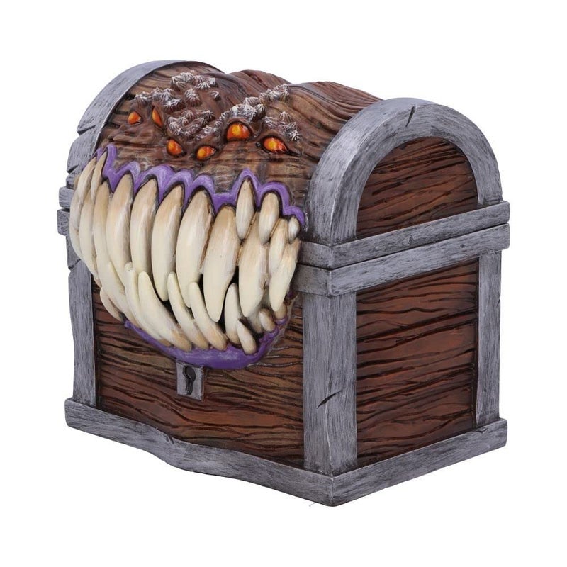Nemesis Now Dungeons & Dragons Mimic Dice Storage Box, 11.3cm, Resin, Brown, Officially Licensed D&D Merchandise, Mimic Character Dice Box, Cast in The Finest Resin, Expertly Hand-Painted - Image 4