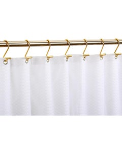 Oasisgalore Gold Shower Curtain Hooks Rings for Bathroom Rod，Set of 12 Premium Rust-Resistant Metal Hangers T Shaped Design  - Image 3
