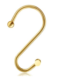 Oasisgalore Gold Shower Curtain Hooks Rings for Bathroom Rod，Set of 12 Premium Rust-Resistant Metal Hangers T Shaped Design  - Image 4