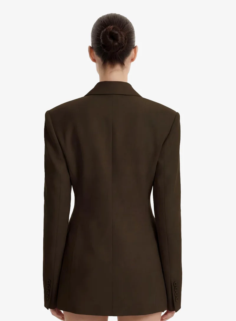 JW PEI Structured Double Breasted Tailored Blazer