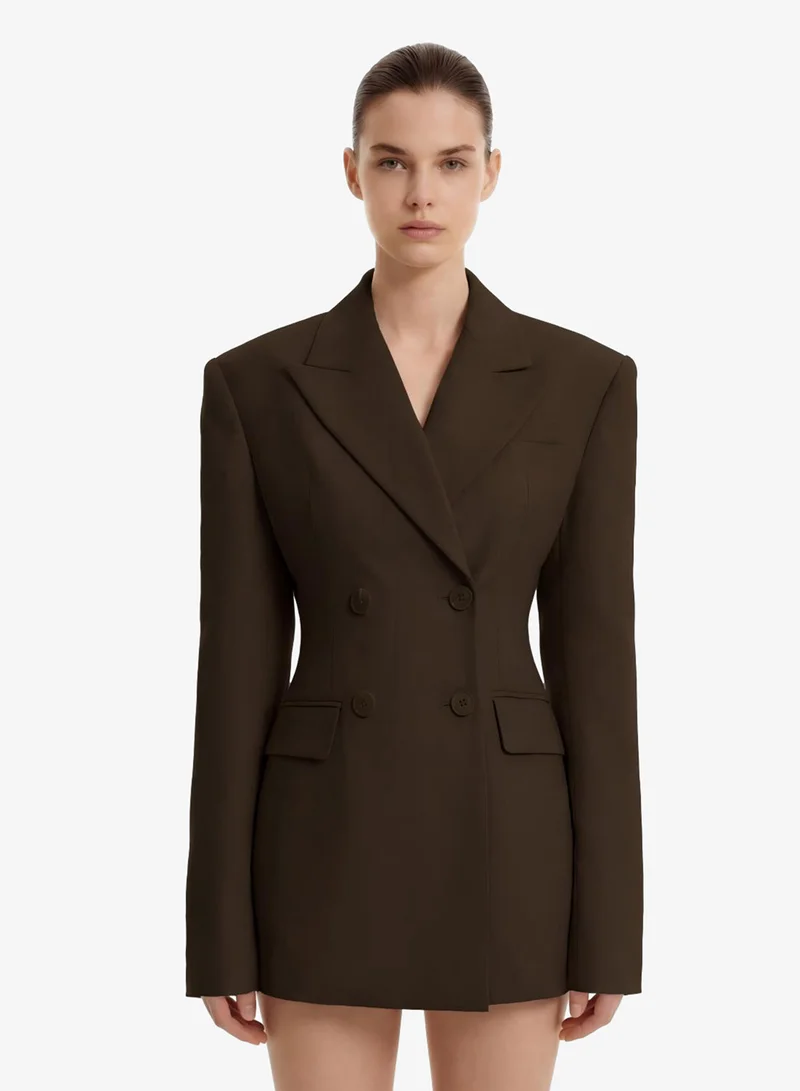 JW PEI Structured Double Breasted Tailored Blazer