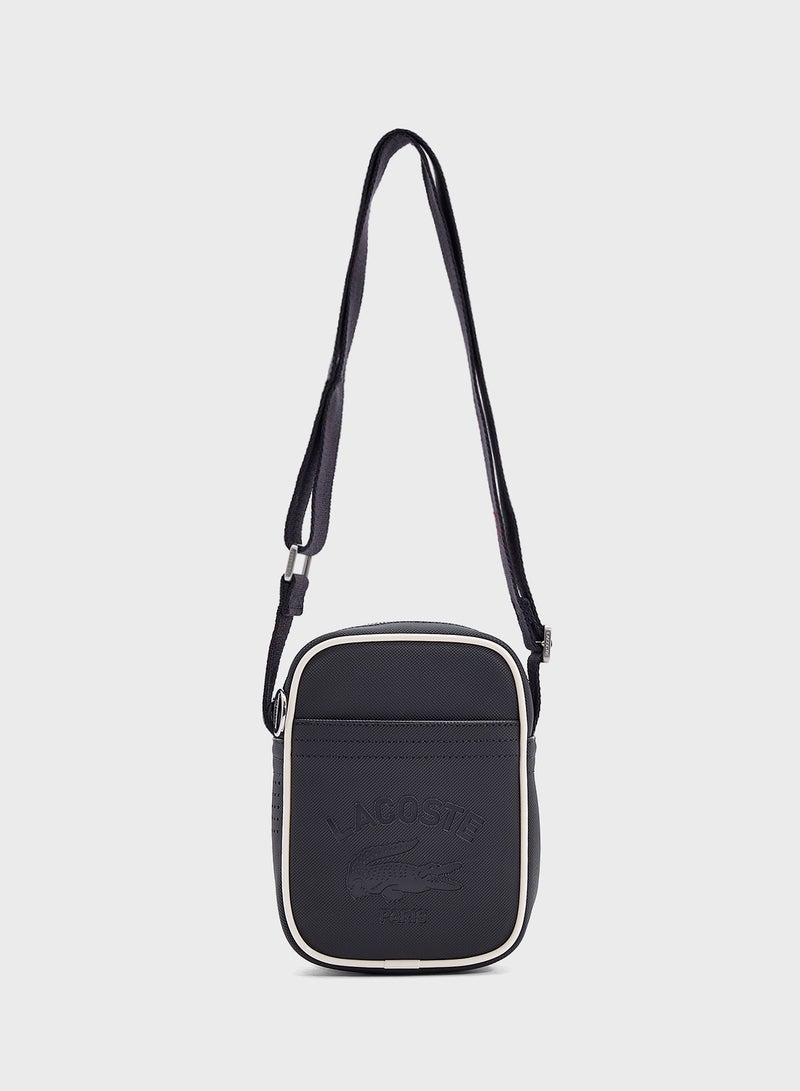 LACOSTE Logo Zip Over Crossbody  - Image 1