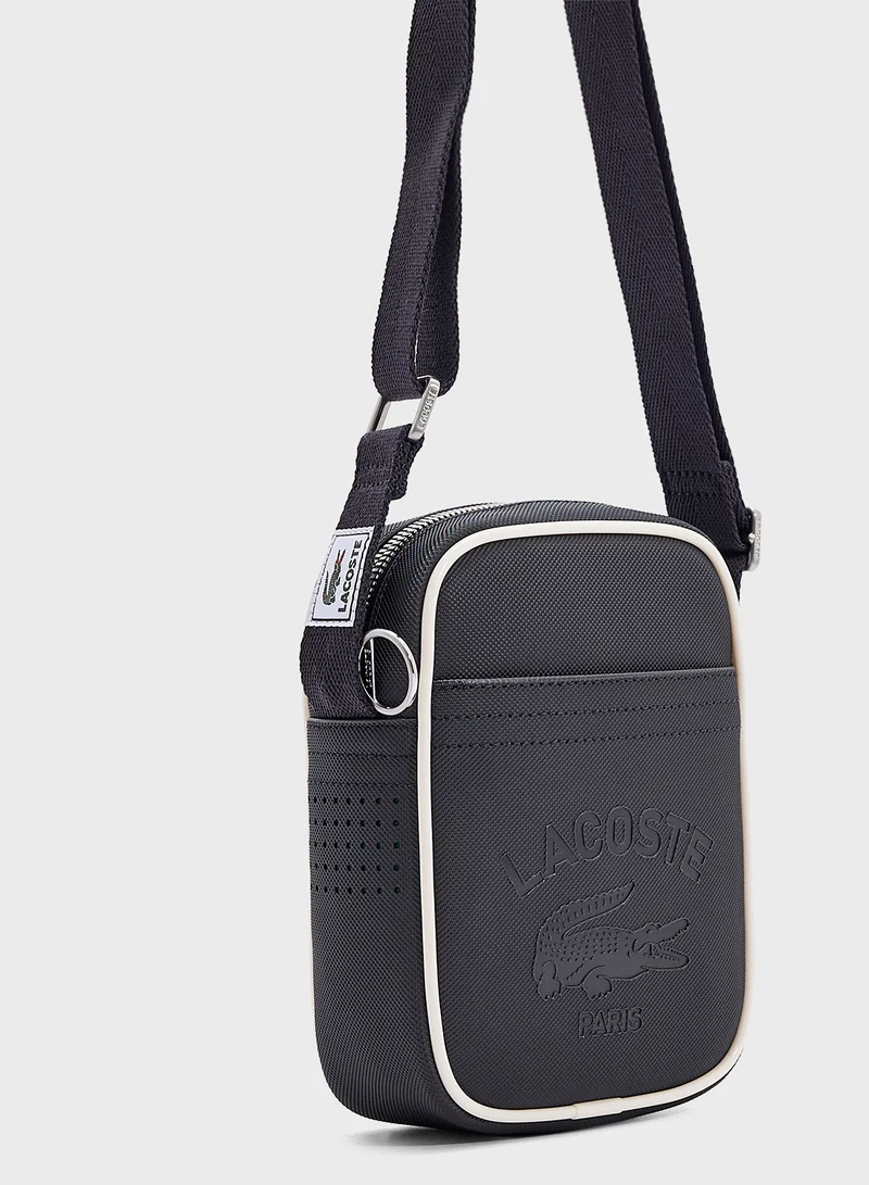 LACOSTE Logo Zip Over Crossbody