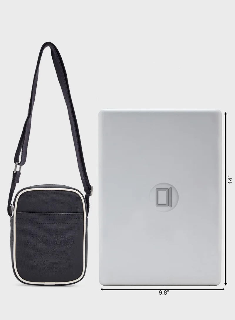 LACOSTE Logo Zip Over Crossbody