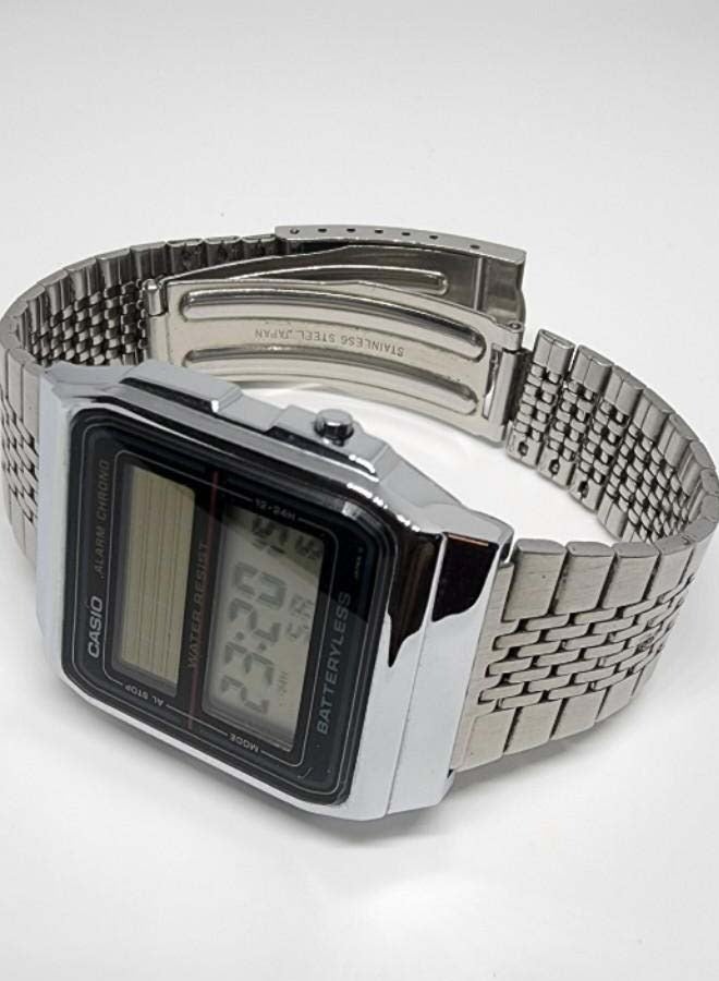 CASIO Men's AL180 Water Resistant Digital Watch - Silver Color Two pieces - Image 4