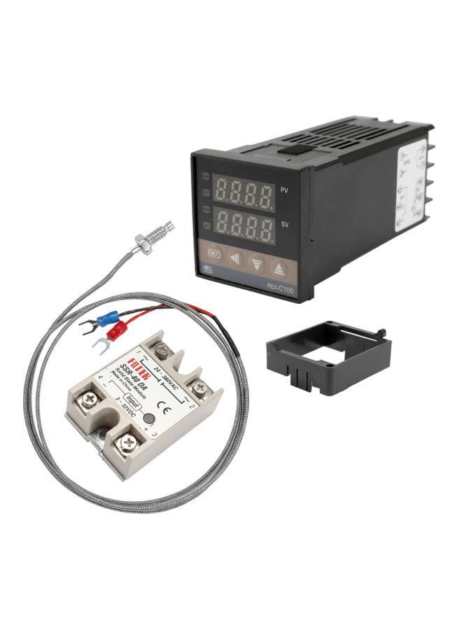 NIBEMINENT Dual Digital PID Temperature Controller Thermostat Black/Grey - Image 1