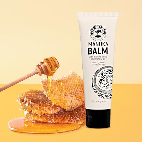 One Tree Hill Manuka Oil & Honey Balm - Skin Healing Ointment Care Cream - Intensive healing cream for Wounds, Burns, Grazes, Rashes, Cuts and Scars - 2 oz - Image 1