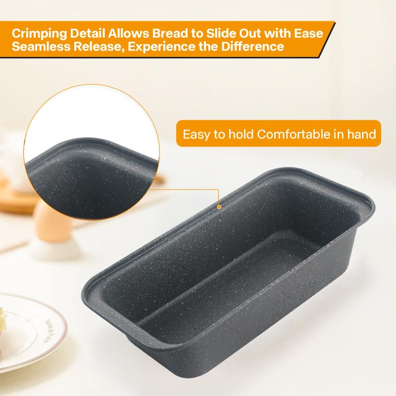 Spmarkt 2-Pack Bread Pan, 10inch Non-Stick Bread Loaf Pan, Bread Pans for Homemade Bread, Loaf Pans for Baking Bread 9x5 - Image 4