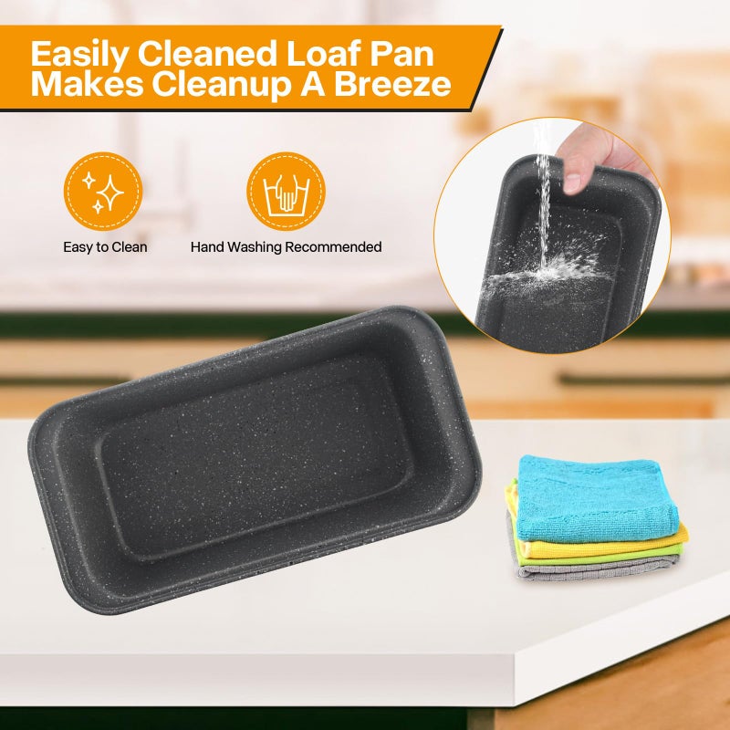 Spmarkt 2-Pack Bread Pan, 10inch Non-Stick Bread Loaf Pan, Bread Pans for Homemade Bread, Loaf Pans for Baking Bread 9x5 - Image 5