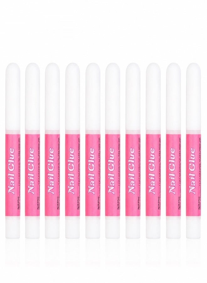 LOBE MIRACLE Professional Nail Glue, 2g Each, Fast Dry Acrylic Adhesive for Press on Nails, False Tips & Rhinestones, 10 Pack - Image 1