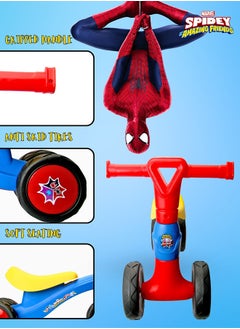 MARVEL Spiderman Ride On Toys for Kids, Baby Ride on Scooter, Gift for Boys, Balance Bike Anti Skid No Pedal, Toddler Bicycle , 2 years-4 years, Red  - Image 3