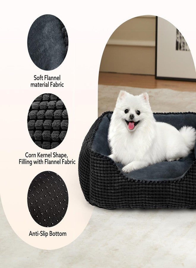 MIXJOY Dog Beds for Medium Dogs Washable, Rectangle Pet Bed Medium Size Dog, Orthopedic Sleeping Pet Sofa Bed, Soft Calming Cat Beds for Indoor Cats, Anti-Slip Bottom with Multiple Size - Image 3