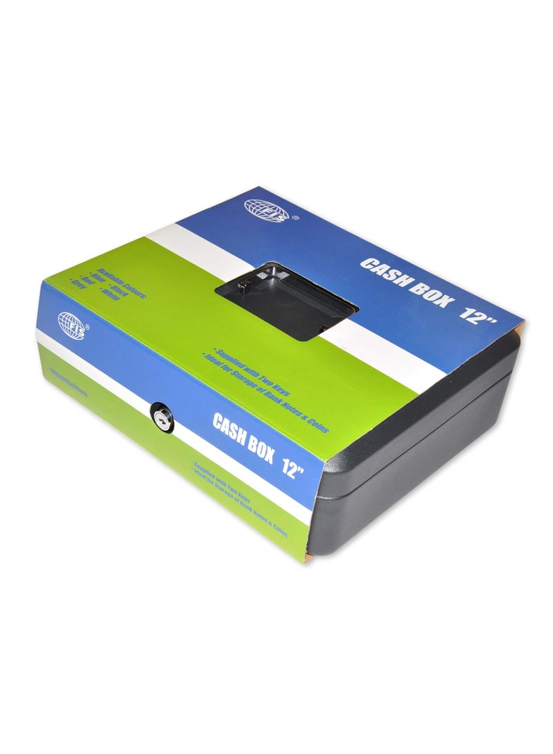 FIS صندوق نقدي FIS مع مفتاح 12 بوصة، لون أسود غير لامع - FSCPTS0019BK - Image 3