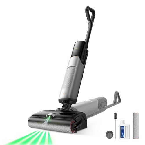 Mova X4 Pro Wet Dry Vacuum Cleaner, 20000Pa Cordless Vacuum Mop with Zero Tangle, Hot Water Mopping for Sticky Messes,194℉ Hot Air Self Drying, 180° Lie Flat, Push-in Charging Station, LED Display - Image 1