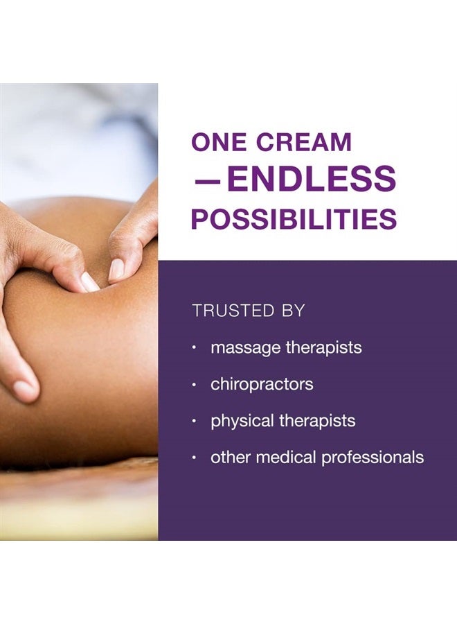 Free-Up Professional Massage Cream, Fragrance-Free, Great Glide, Lubricity, Tissue Perception, Perfect for Physical Therapy, Massage Versatile, Non-Greasy, 8 Oz Jar, Made in The USA - Image 3