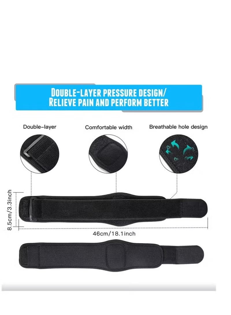 دعامات مرفق لاعبي التنس لالتهاب الأوتار ومرفق لاعبي التنس، شريط دعم مرفق لاعبي الجولف للتنس لتخفيف الألم، لفائف النيوبرين، شريط دعم مرفق لاعبي التنس لتخفيف الألم، مناسب للرجال والنساء - Image 2