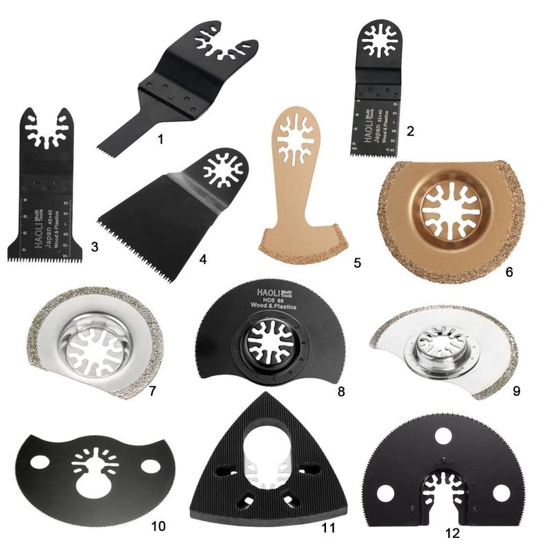 ATORSE ® Oscillating Multitool Saw Blade Wood Cutting Renovator Power Tool #1 10Mm - Image 5