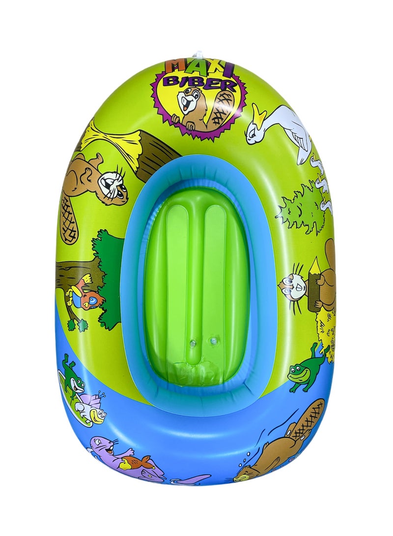 Inflatable and foldable swimming boat, size 100*70 CM, suitable for children aged 1-6 years - Image 2