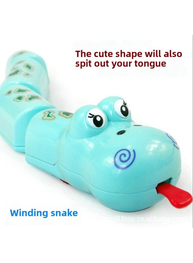 Chain-winding Toy Chain Chick Tin Nostalgic Toy Tin Frog Stall Supply Toy-Color:Dolphin Top Ball - Image 3