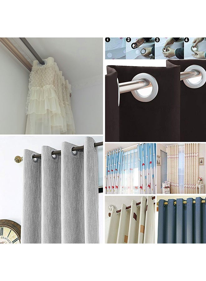 10-Piece Rings Curtains Draperies Gold 21.60x7.11x16.26centimeter - Image 4
