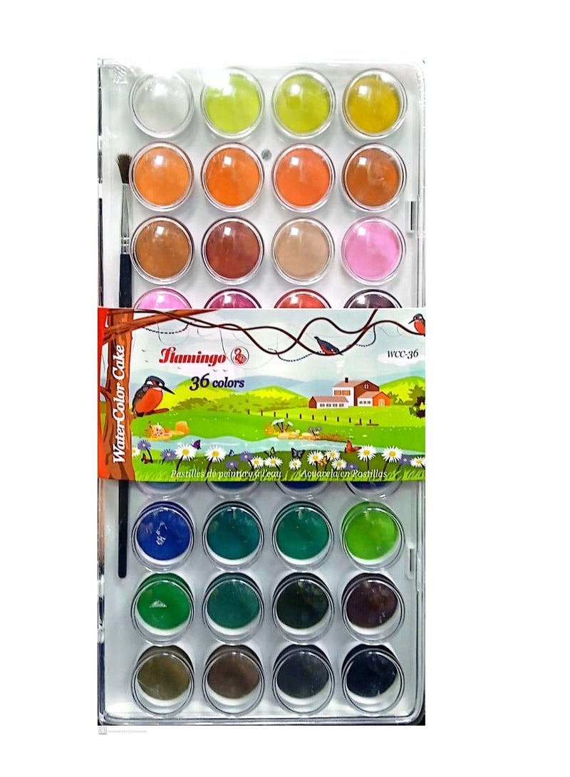 Flamingo 36 WATER COLOURS - Image 1